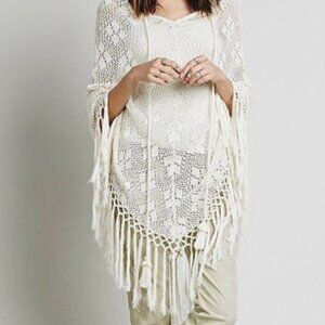 Spell & the Gypsy Ivory Lace Fringe Crotchet Poncho
